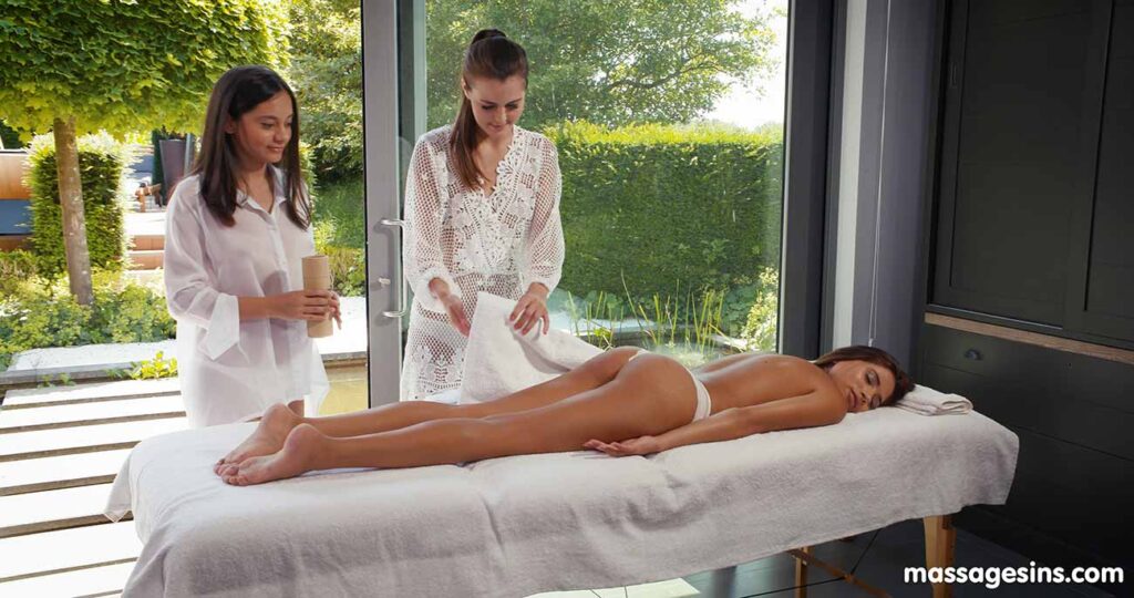 massage sins lesbian trio