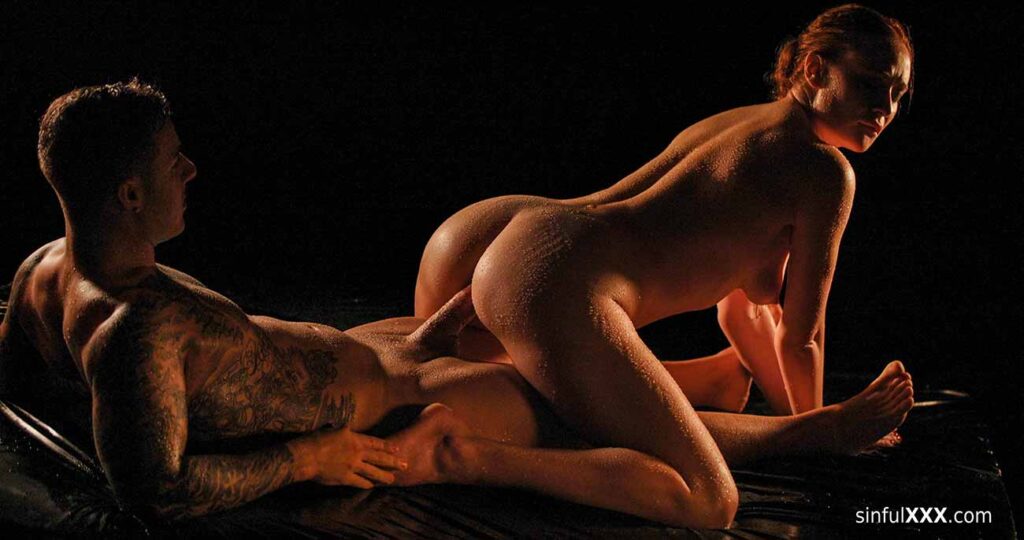 Sinfulxxx Eva Berger reverse cowgirl fucking